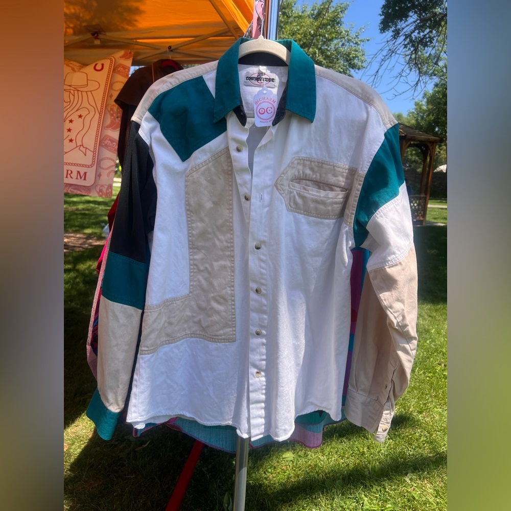 Casual Colorblock Men's Shirt by
